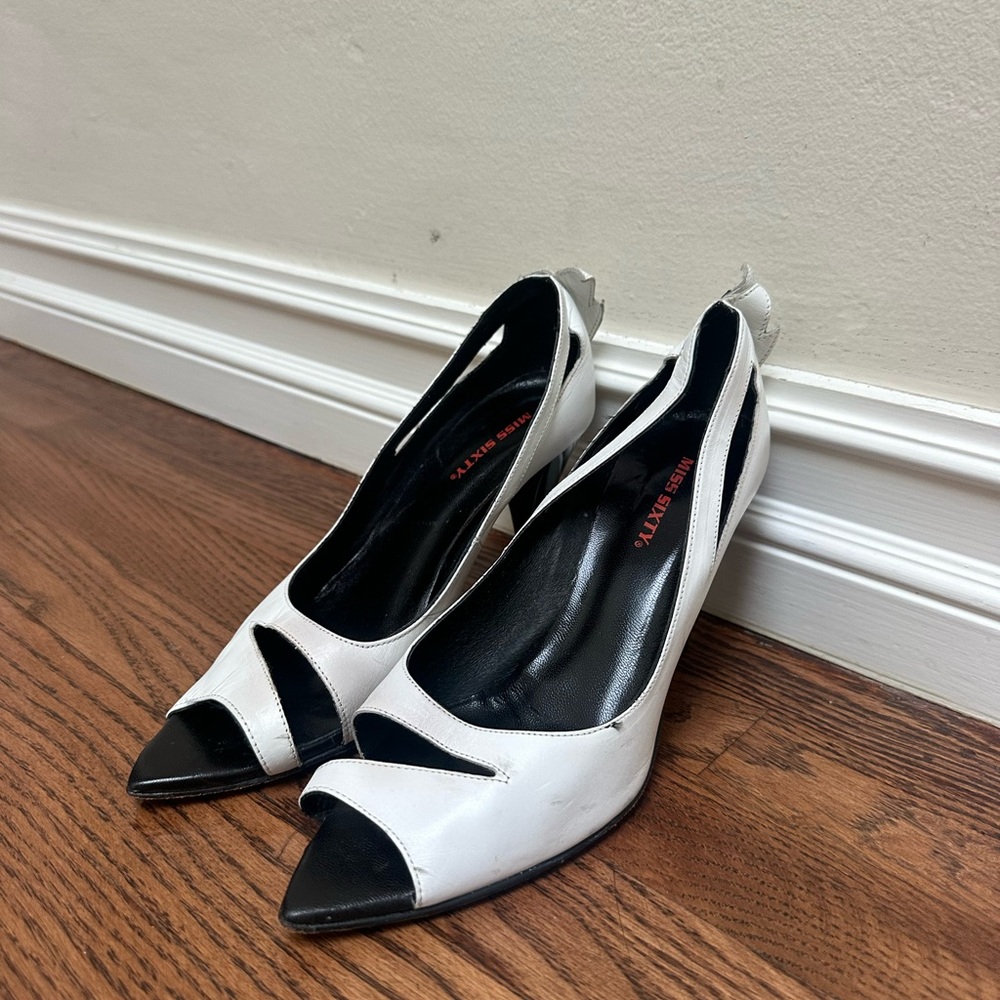 Miss Sixty Black and White Women's Heels